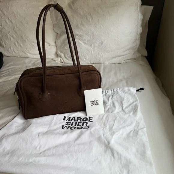 MARGE SHERWOOD Soft Boston Hush Nubuck Bag - Picture 2 of 14